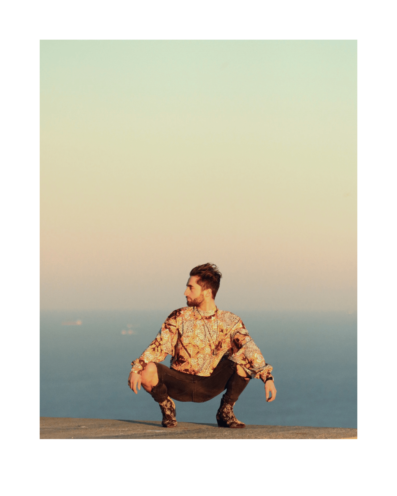 Creator overlooking the horizon