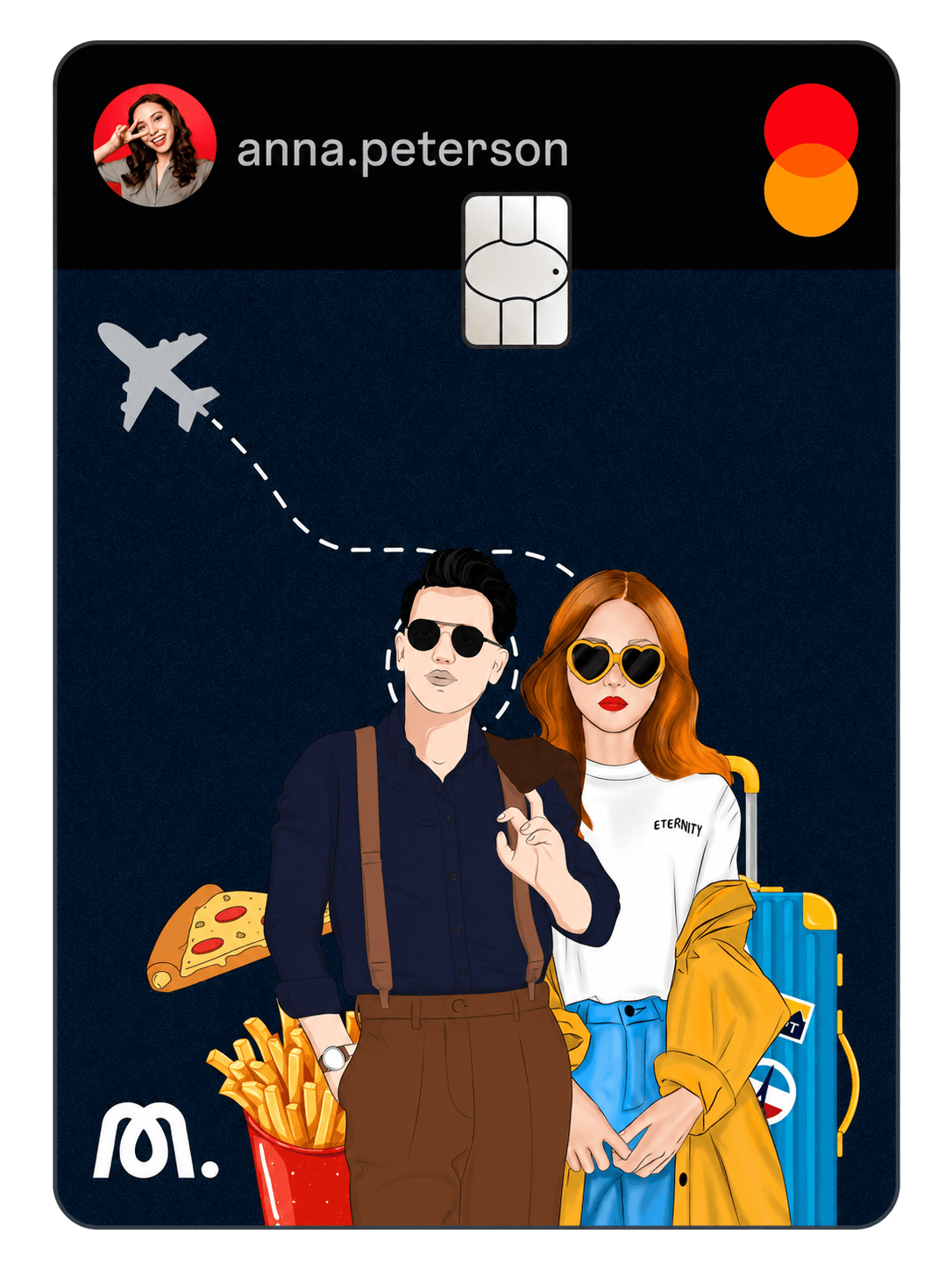 Navy InstaMonyo creator card