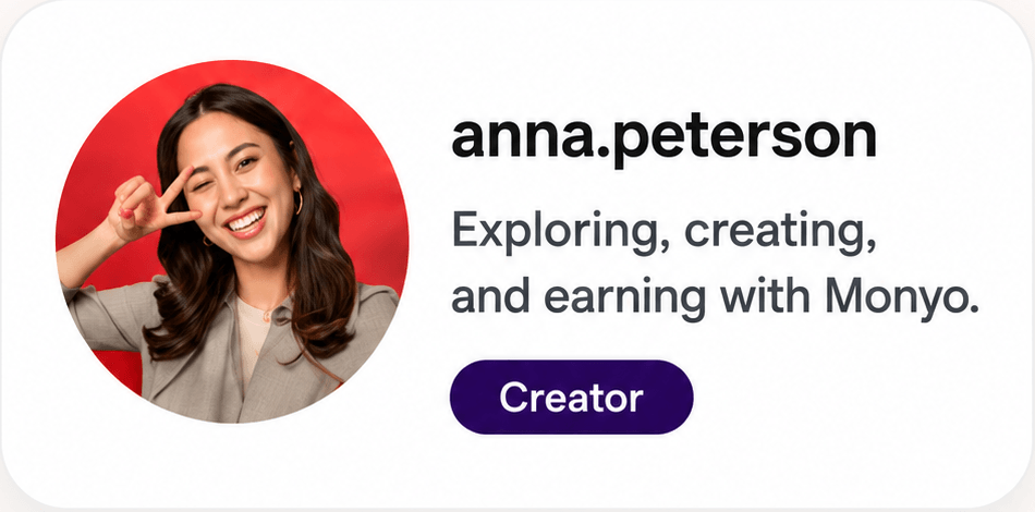 Creator profile card