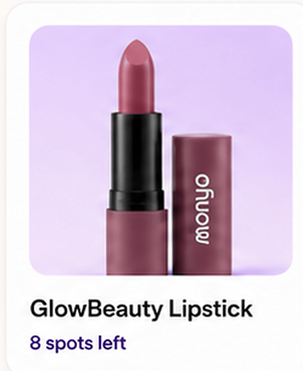 GlowBeauty Lipstick cashback spot